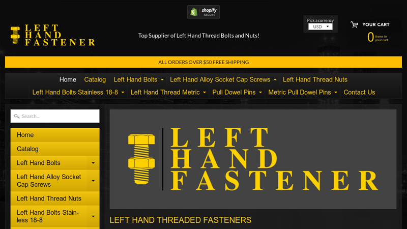 Left Hand Fastener | Left Hand Bolts & Nuts | Reverse Thread Supplier