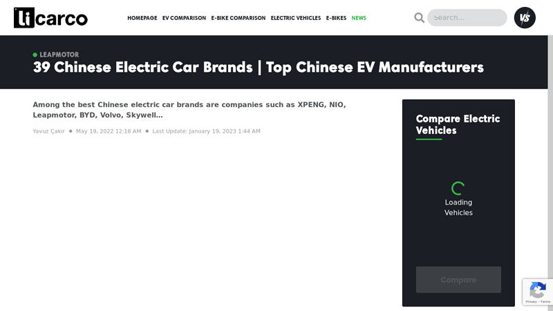 Image of 39 Chinese Electric Car Brands | Top Chinese EV Manufacturers