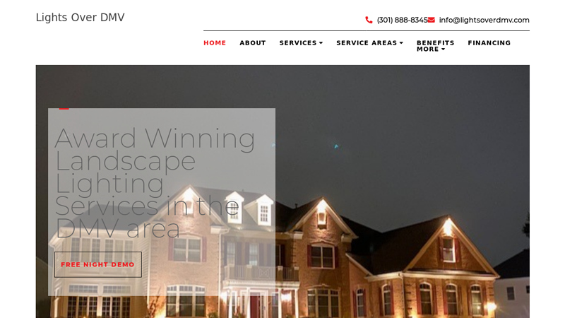 Landscape Lighting Contractors DMV | Outdoor Lighting - Lights Over DMV