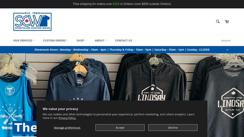 Lindsay Sportsline - Quality Screen Printed & Embroidered Apparel C Lindsay Sportsline Custom Wear