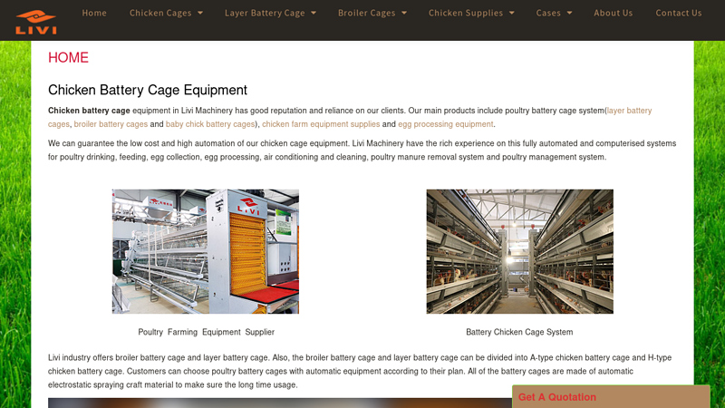 Poultry Farming Equipment | Chicken Battery Cage Equipment For Sale