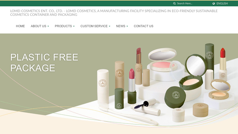 Lomei Cosmetics, a manufacturing facility specializing in eco-friendly sustainable cosmetics container and packaging