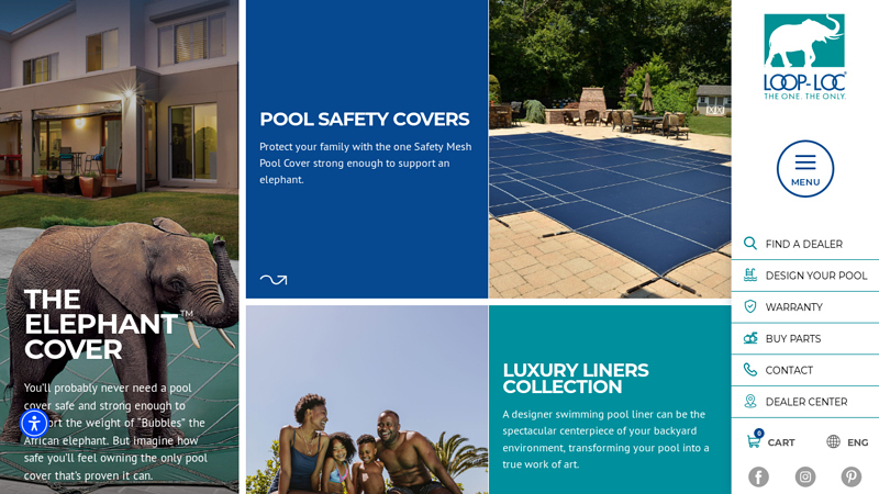 Safety Pool Covers | Inground Pool Liners | LOOP-LOC