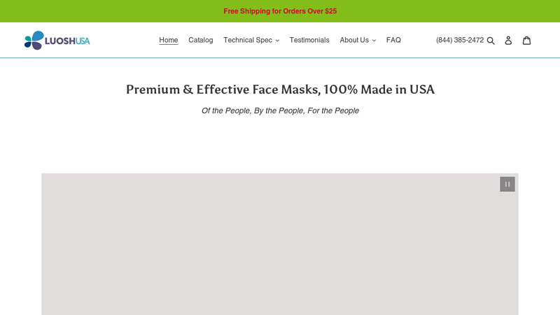 Disposable Face Masks Made in USA | Luosh USA