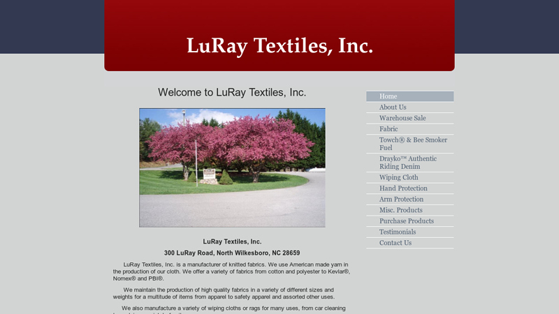 LuRay Textiles - Home