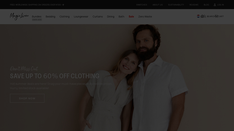 Pure Linen Home Textiles & Linen Wear | MagicLinen