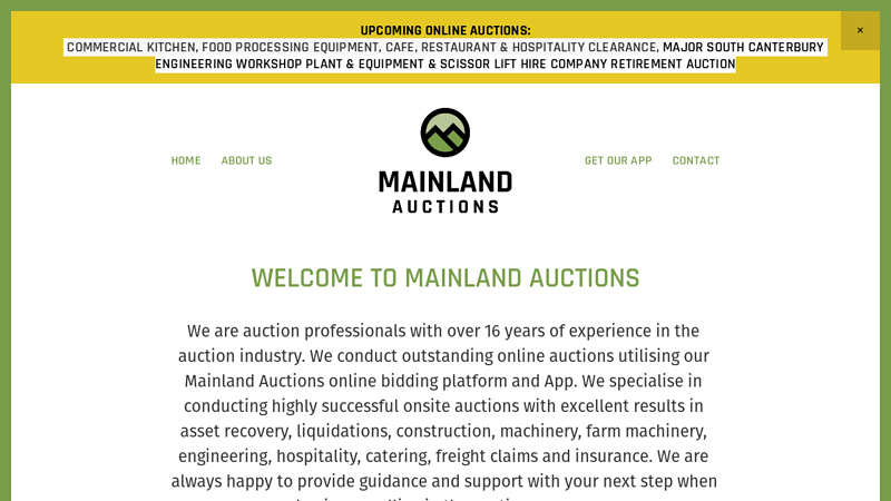 Mainland Auctions Christchurch New Zealand