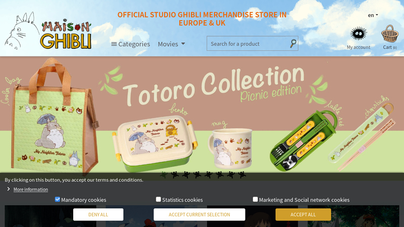 Maison Ghibli - Boutique officielle des produits drivs du Studio Ghibli