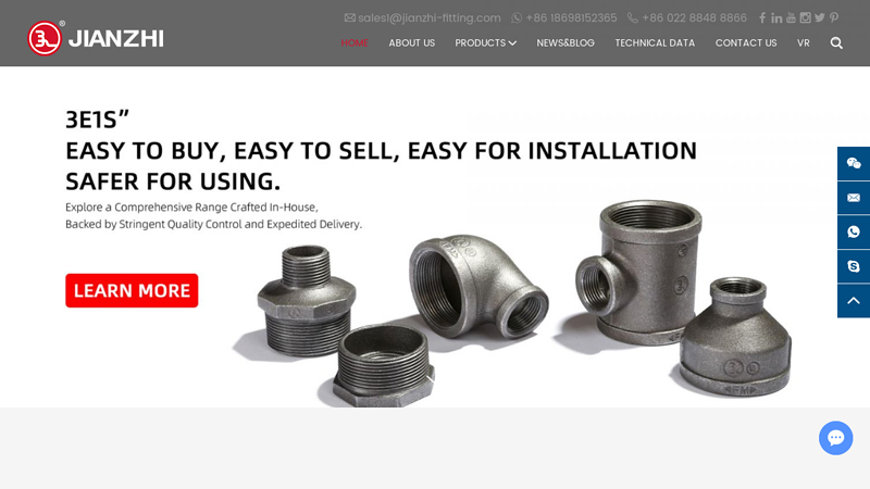 Malleable Iron Pipe Fittings, Cast Iron Grooved Pipe Fittings Manufacturer - Jianzhi Pipe Fittings