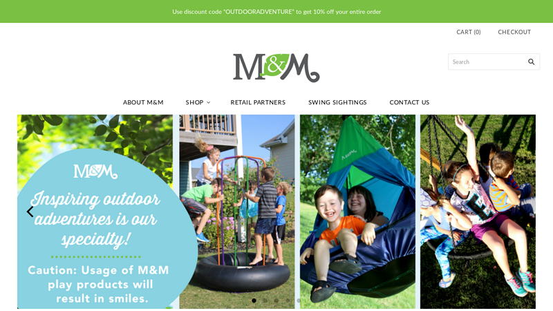 M&M Sales Enterprises, Inc. Outdoor Swings & Adventure Products