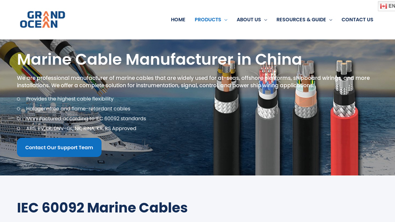 Image of Marine Cable, Shipboard Cable Manufacturer in China