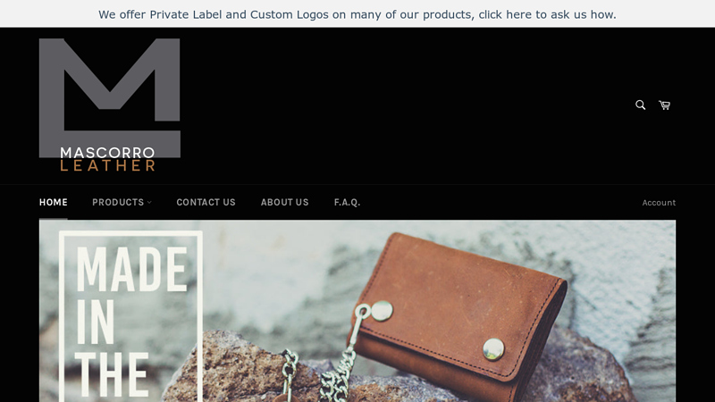 Mascorro Leather, Leather Goods Made in USA, Private Label|Wallets