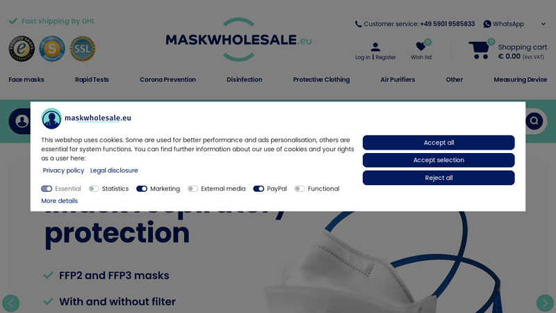 ? Mask and Rapid Test Shop - Immediate delivery - XXL selection