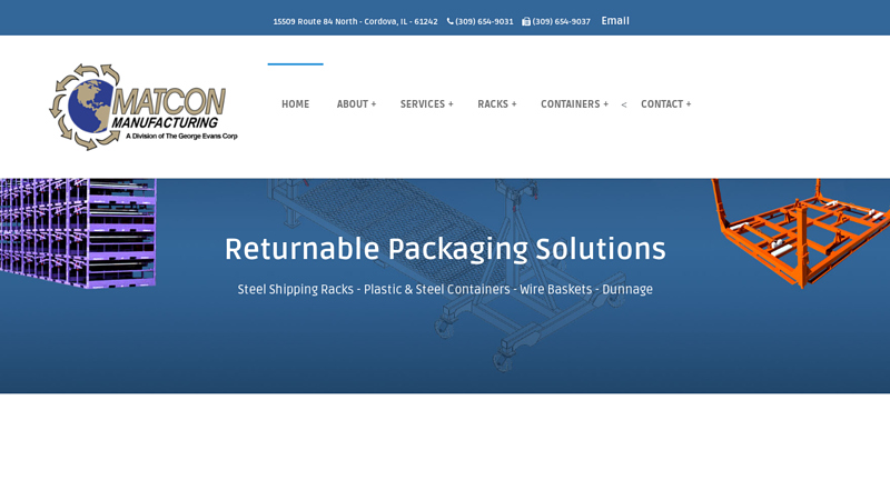 Returnable Packaging Solutions | Steel Rack Containers Matcon