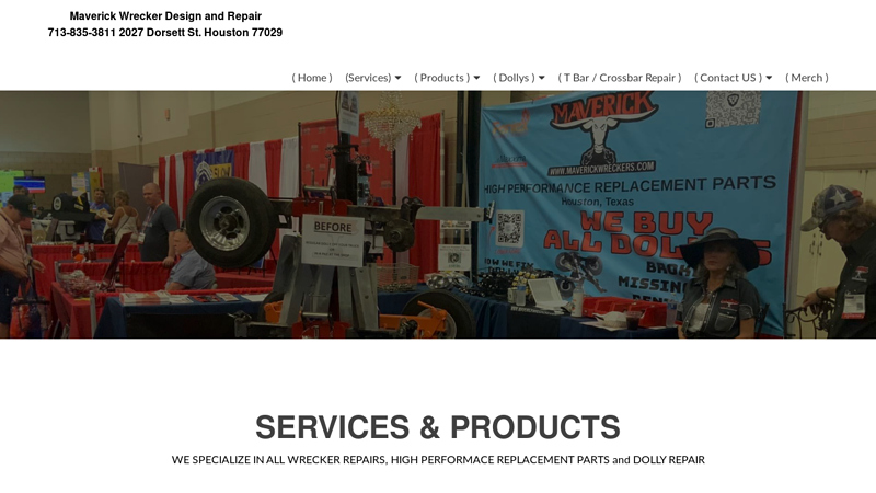 Tow Truck Repair, Wrecker Repair, Hydraulic Cylinder Rebuild near houston and Houston, Texas; Home - Maverick Wrecker Design and Repair