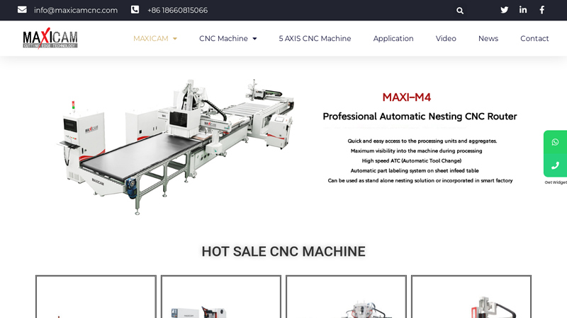 China CNC Machine Manufacturer - Maxicam CNC Router