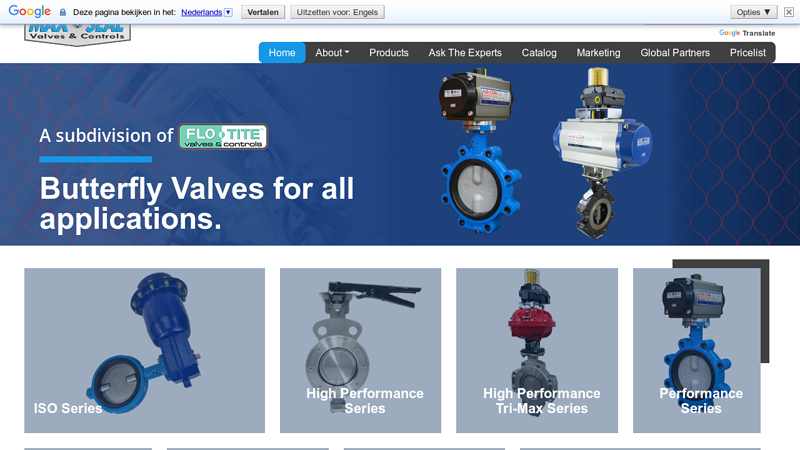 Maxseal Valves and Controls