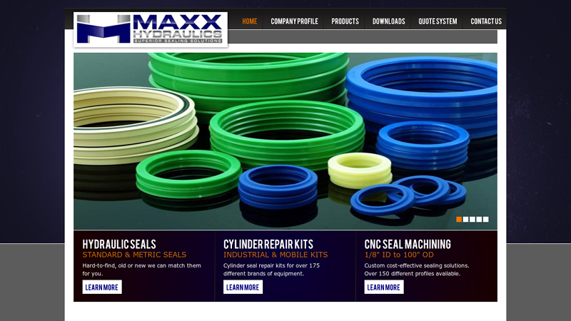 MAXX Hydraulics - hydraulic cylinder seals, o-rings, seal repair kits, cnc machined parts