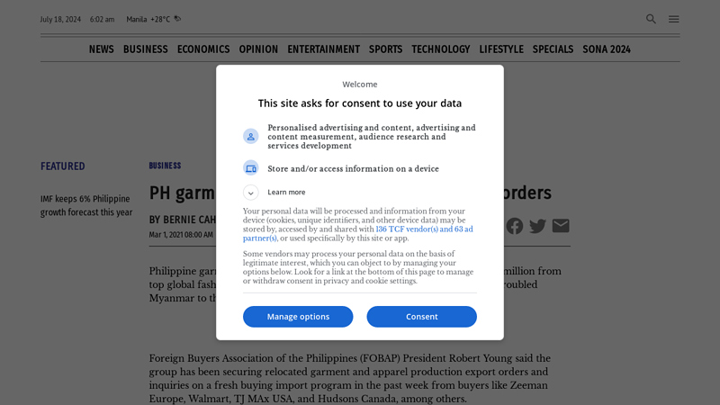 Image of PH garment makers eye new $500-M export orders