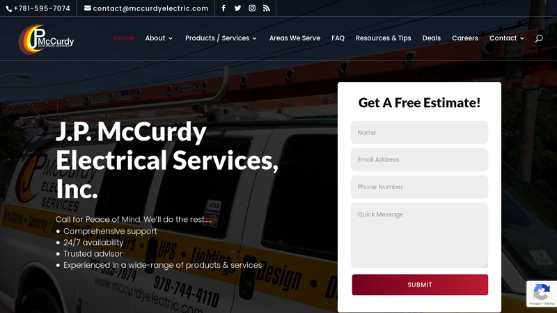 J.P. McCurdy Electrical Services, Inc. | Top-Rated Electricians