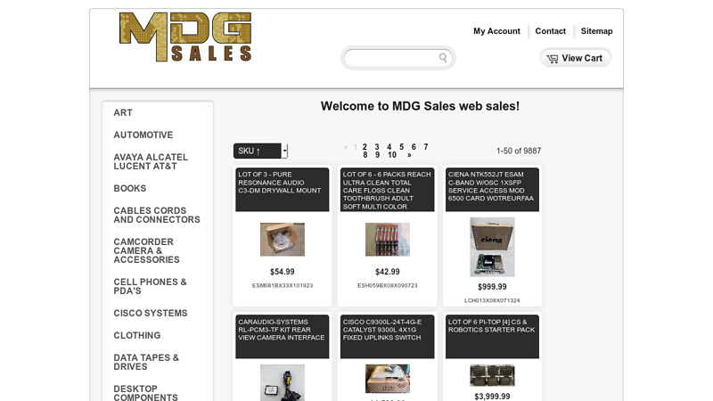 MDG Sales, LLC - Welcome to MDG Sales web sales!