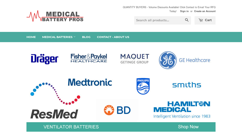 Medical Batteries and Battery Replacements | MedicalBatteryPros.com