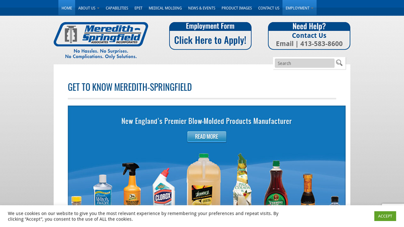 Meredith-Springfield - a blow-molded product manufacturer in Ludlow, MA