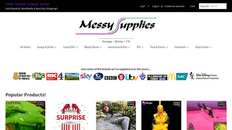 Buy Gunge, Slime & Special FX C MessySupplies