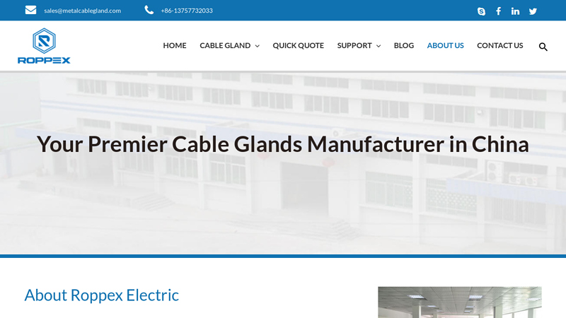 Image of Double Compression Cable Gland Manufacturer & Supllier in China