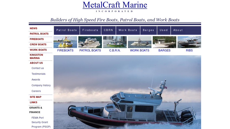 MetalCraft Marine - High Speed Aluminum Fireboat and Patrol Boat Manufacturer