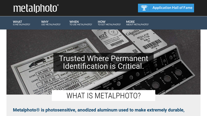 Metalphoto - Photosensitive Anodized Aluminum