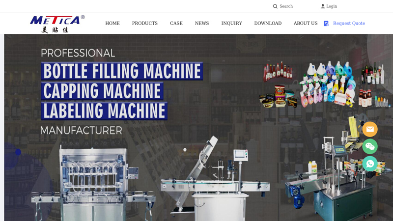 bottle filling capping and labeling machine packaging machine line manufacturer