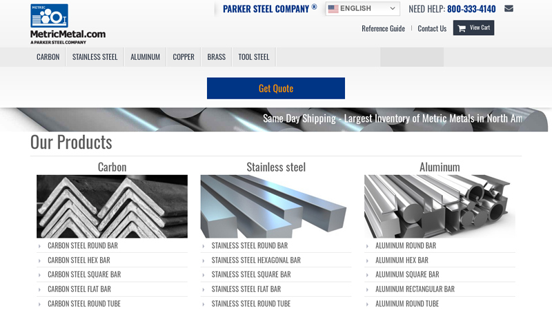 Metric Sized Metals and Steels | Metric Metal | Parker Steel