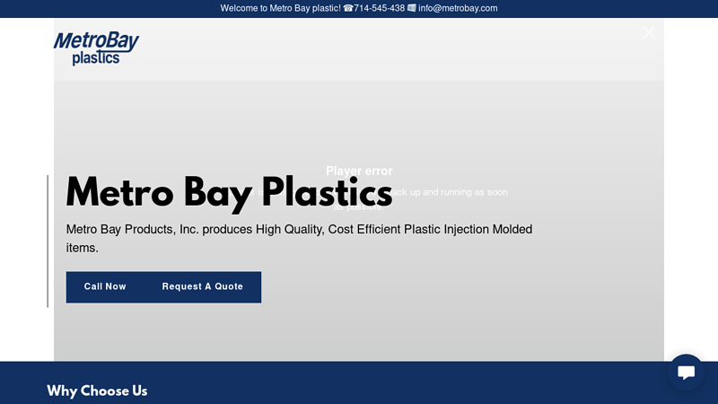 Metro Bay Products, Inc. Produces High Quality, Cost Efficient Plastic Injection Molded Items., We Operate Only All Electric Molding Machines Affording You the Best Price and on Time Delivery. From Part Design, SLA Prototypes, Tooling and Production, We Provide Customer Assistance From Conceptual to High Production. - Metro Bay Plastic injection molding in Costa Mesa - , 