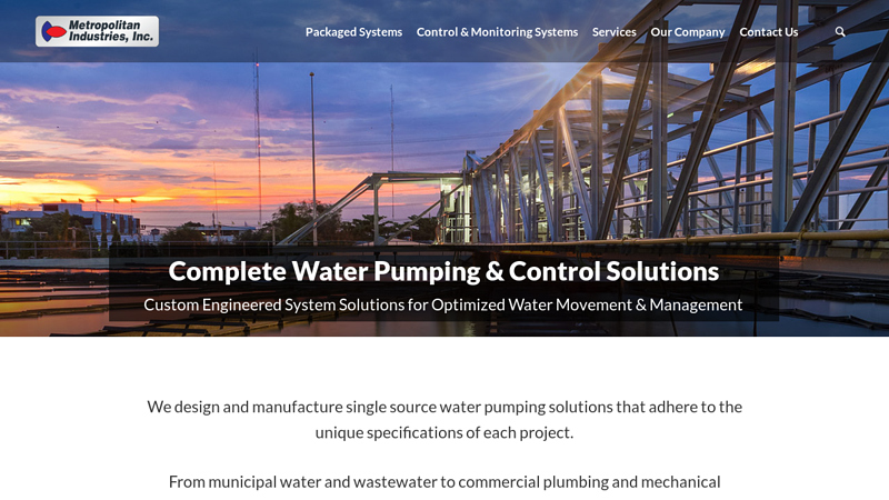 Pumping Solutions | Optimized Water Movement & Management