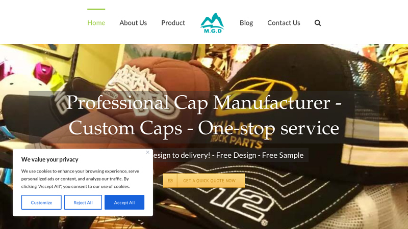 Custom Cap Manufacturer | M.G.D HEADWEAR