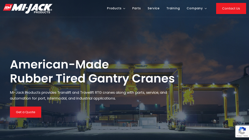 Home | Rubber Tired Gantry Cranes | Mi-Jack