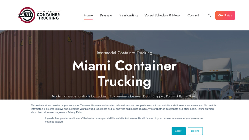 Miami Container Trucking - Drayage, Warehousing & Transloading