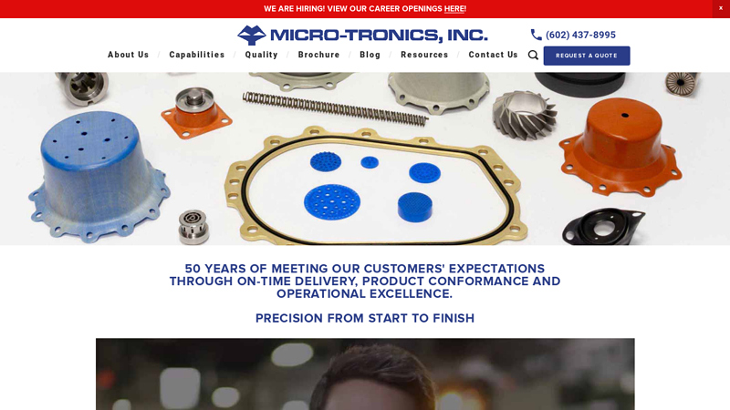 Micro-Tronics, Inc. | Elastomer Products | EDM Machining | Assemblies