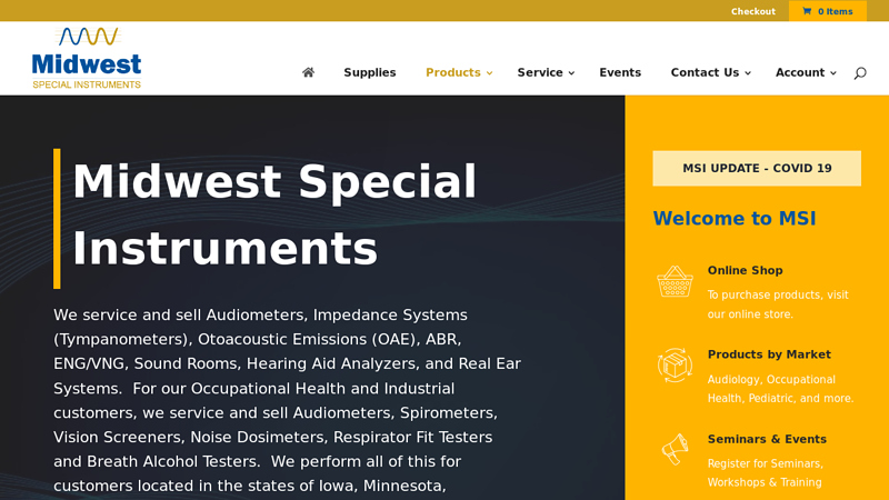 Midwest Special Instruments ? One Stop Audiology Supplies