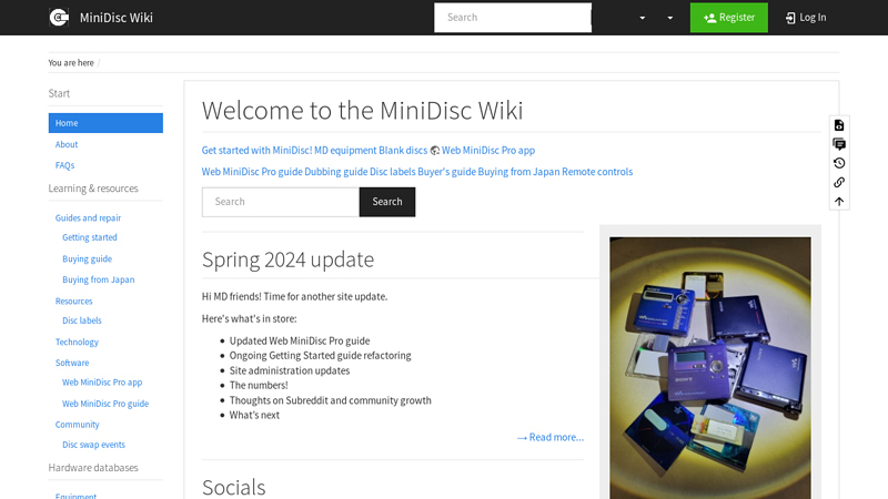 Welcome to the MiniDisc Wiki [MiniDisc Wiki]