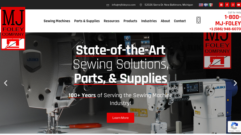 Industry Leading Sewing Supplier | MJ Foley Company