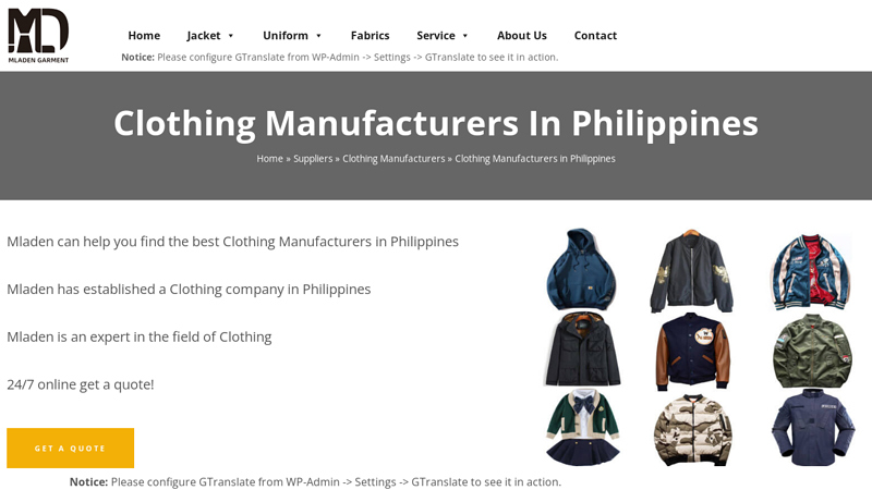 Image of Clothing Manufacturers in Philippines