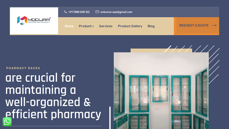 Pharmacy Cabinet and Display Racks Supplier - Modura Metal Furniture