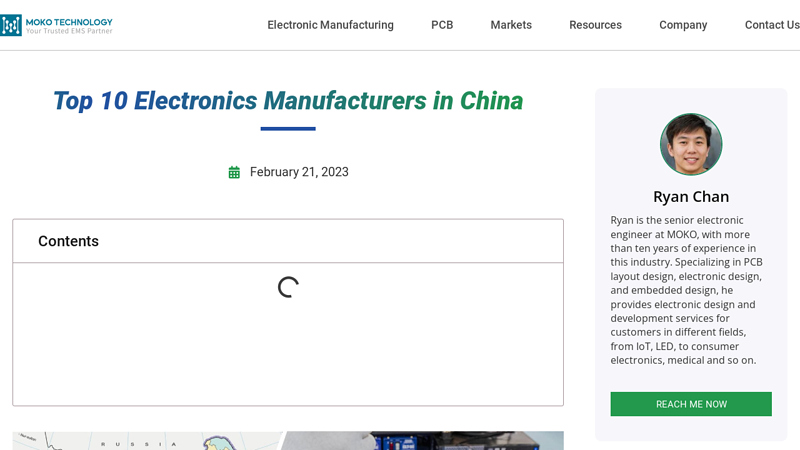 Image of Top 10 Electronics Manufacturers in China