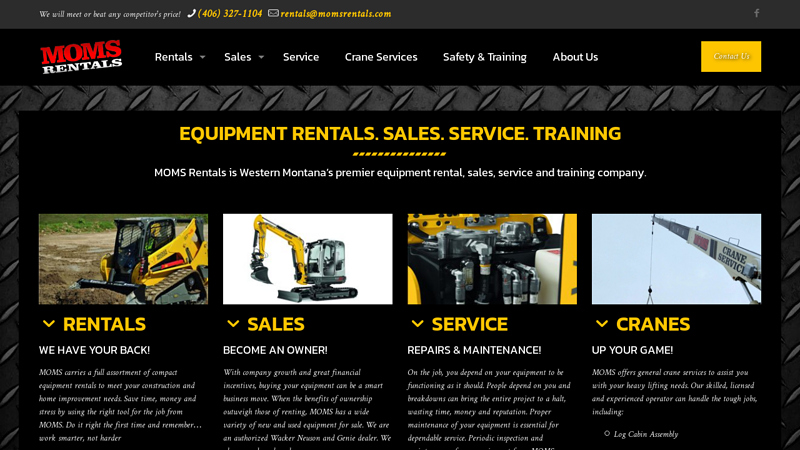 Home - MOMS Rental Equipment & Sales