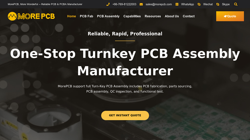 PCB Manufacturing and Assembly Manufacturer- MorePCB