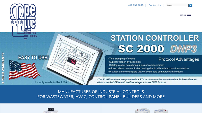 Leaders in Design and Manufacturing for Industrial Controls - Apopka, Florida - Motor Protection Electronics, Inc.