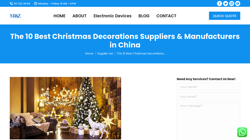 Image of The 10 Best Christmas Decorations Suppliers & Manufacturers in China