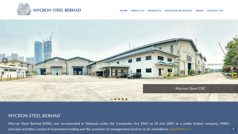 Mycron Steel Berhad | A pioneer in Cold Rolled Coils (CRC) and Steel Pipes